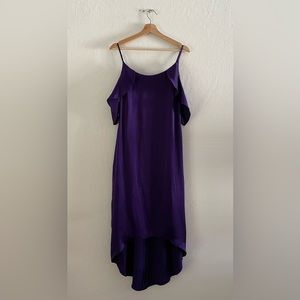 Reformation 100% Silk hi low hem dress